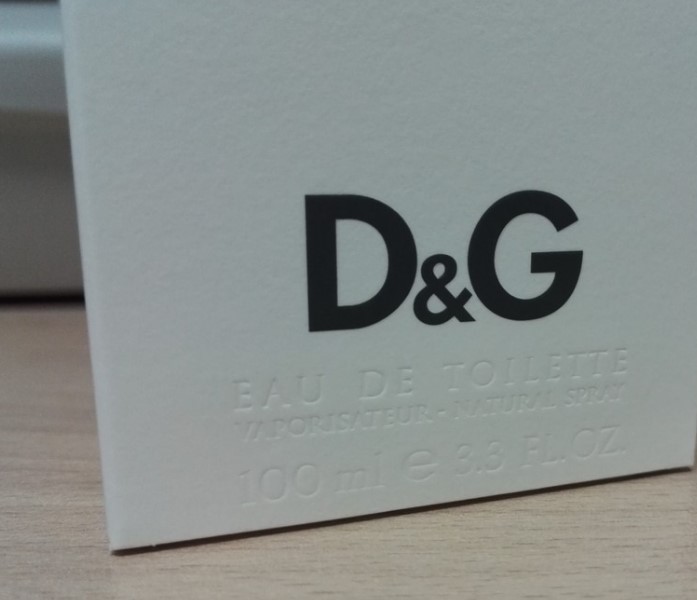 Packaging of original Dolce Gabbana perfumes and fakes