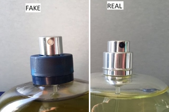 Atomizer of original Dolce Gabbana perfume and fakes