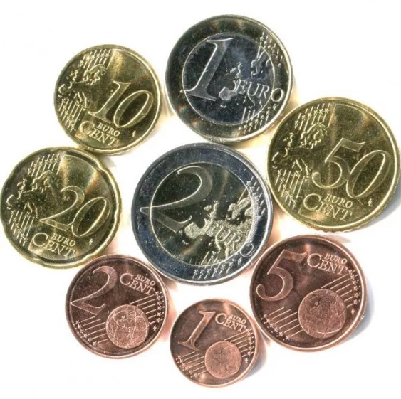 यूरो के सिक्के